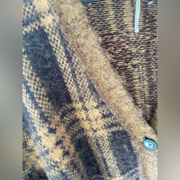 🔖 FREE PEOPLE NWT Birchwood Sepia Brown Cardigan - Picture 12 of 15